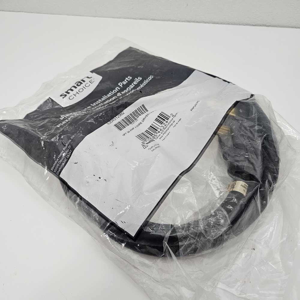 NWT Smart Choice 30 Amp 4 Wire Dryer Cord 6 Feet In Manufacturer Packaging